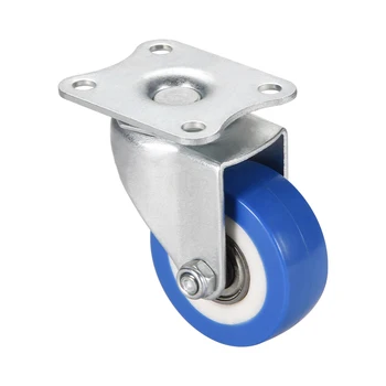 

uxcell Swivel Caster Wheels 2 inch Dia PU Caster 360 Degree Rotate Top Plate 132lb Capacity