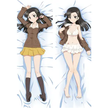

Cute Anime GIRLS und PANZER Nishizumi Miho saori takebe Girl Pillow Cover Hugging Body Pillowcase Dakimakura Pillow Case cover