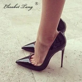 ElisabetTang-zapatos de tacón alto para Mujer, calzado Sexy con Tacones de 12cm, estilo nupcial, 2019