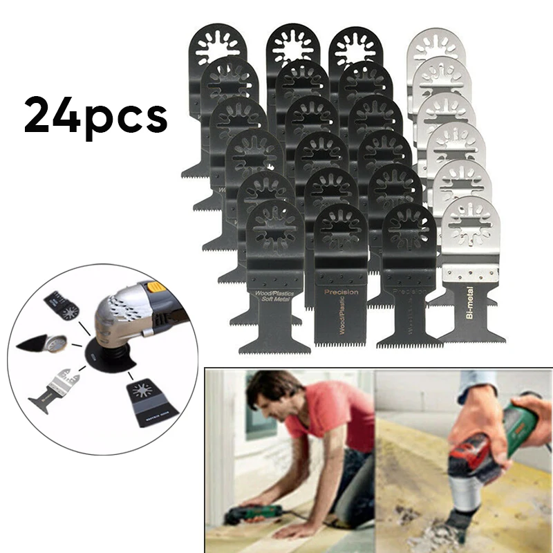 

24pcs/Set Oscillating Multitool Oscillating Tool Accessories For Fein Makita house power equipment kit