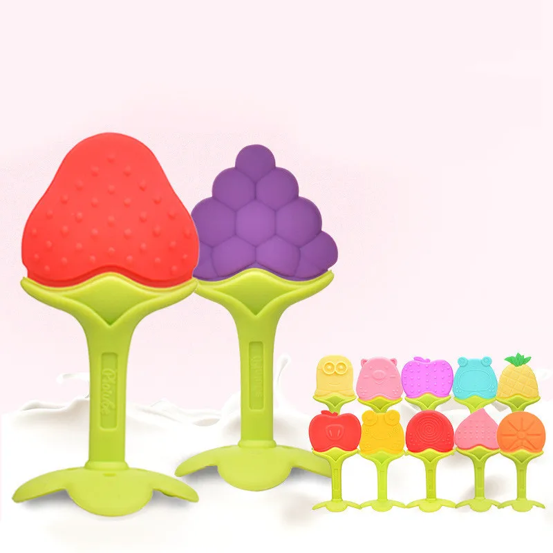 Teething Ring Toothbrush Safe-Toys Dental-Care Nursing-Beads-Gift Silicone Chew Infant