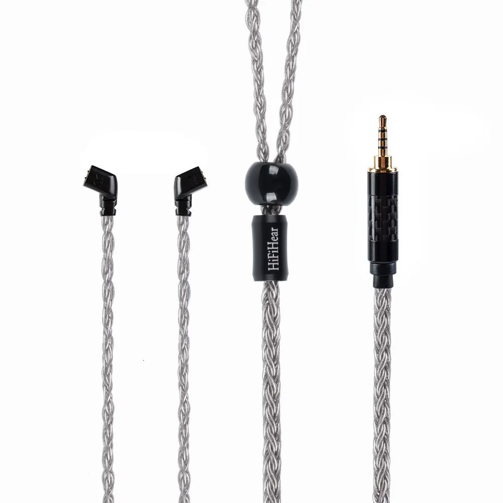 Горячее предложение! Распродажа! HiFiHear 16 Core посеребренный серебряный кабель MMCX/2Pin разъем 4,4/3,5/2,5 мм для V90 ZS10 ZSN Pro C10 C12 BLON BL-03