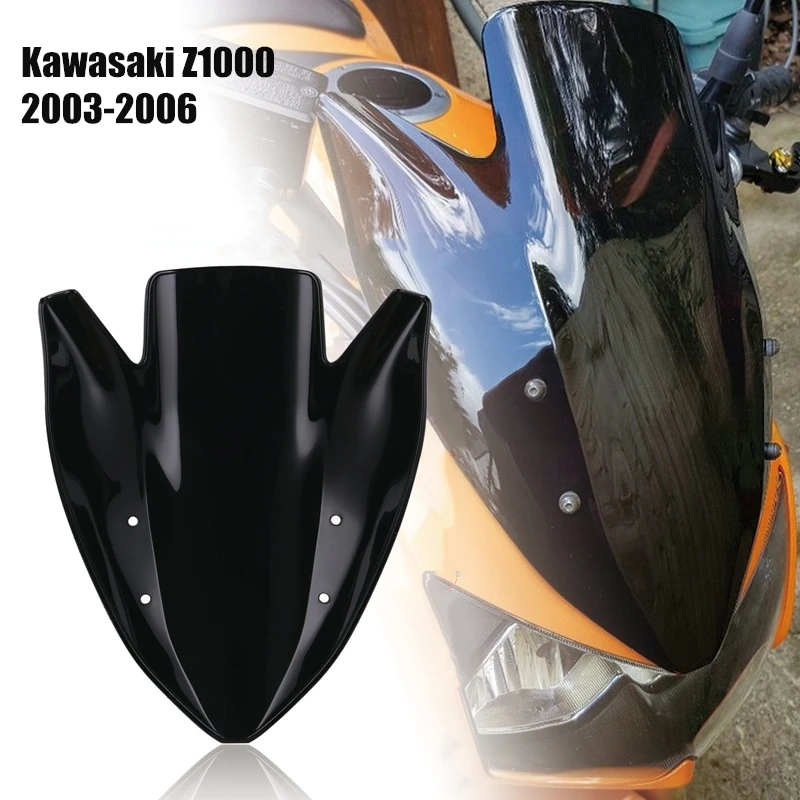 Для Kawasaki Z1000 2003 2004 2005 2006 ветровое стекло экран двойной пузырьковый ветер дефлекторы Z 1000 аксессуары для мотоциклов