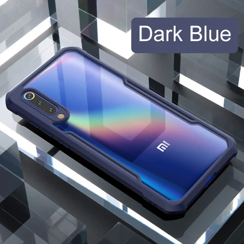 Для Xiaomi mi 9 mi 9 чехол для телефона XUNDD роскошные подушки безопасности противоударный 360 полная защитная задняя крышка для Xiaomi mi 9 Lite чехол Capa - Цвет: Dark Blue-No Ring