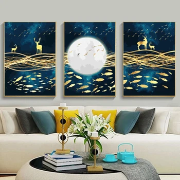 

Painting By Numbers DIY Cartoon Nordic Deer Handmade Gift Paint By Number Canvas Kits Figure Acrylic Paint Decoration