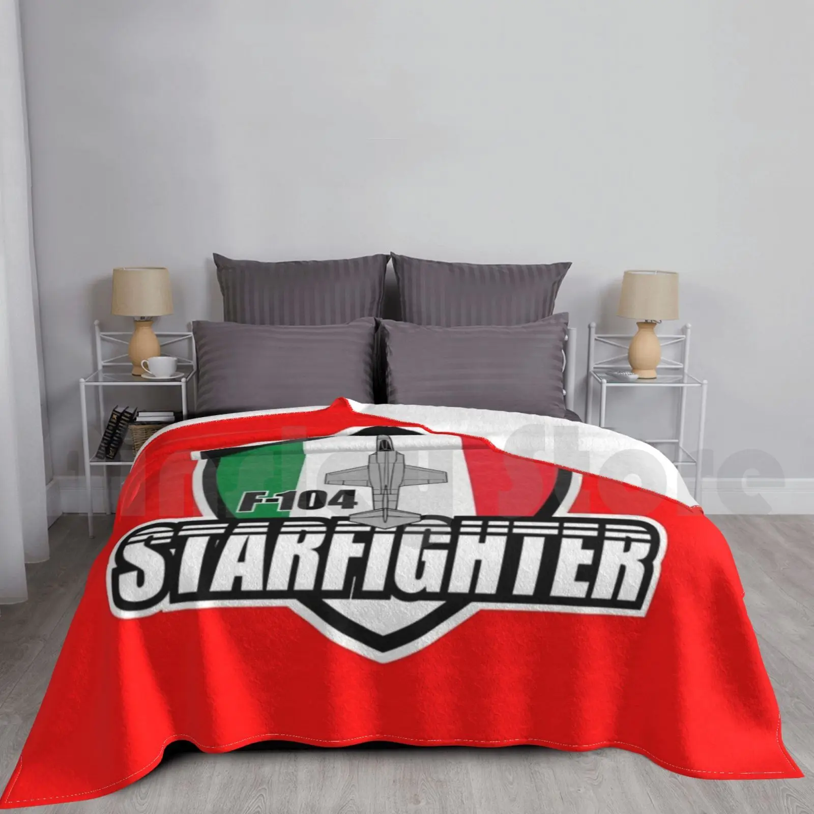 Coperta Starfighter Italiana F-104 Fashion Custom Italian Air Force Militare Fighter Jet F104 F 104