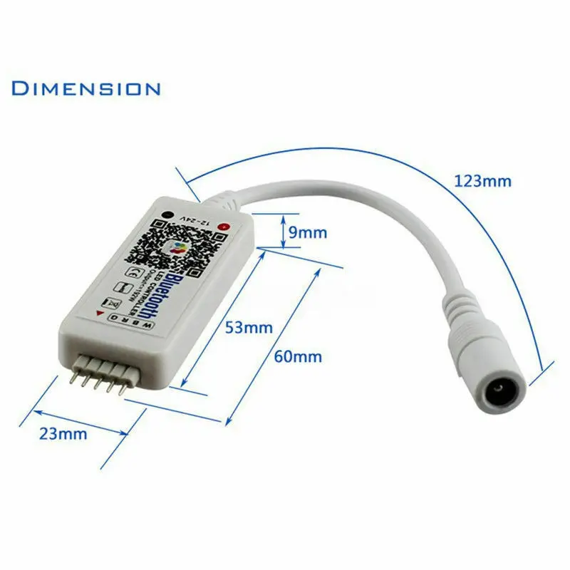 Bluetooth/Wifi светодиодный контроллер+ ИК пульт дистанционного управления для 5050/3528 RGB/RGBW светодиодный светильник