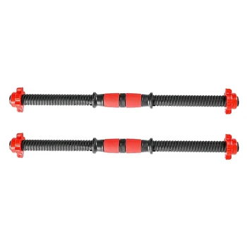 

2Pcs 50cm Dumbbell Bars Weights Set Weightlifting Accessories for Gym Barbells Dumbbell Bars for Gym Home Bodybuilding