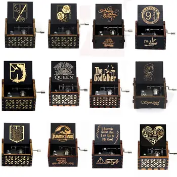 공격용 자이언츠 주둔군단 뮤직 박스, 화이트 블루 블랙 우드, 나의 선샤인, 대부 음악 테마, 생일 선물