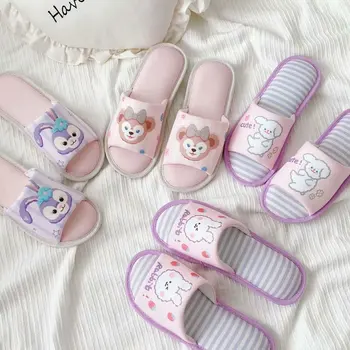 

Indoor Pink stella Duffy Slippers Cartoon Comfortable Platform Shoes Woman Slip On Soft Flats Casual Floor Slipper Girls Slipper