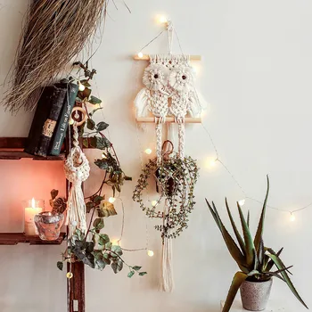 

Macrame Plant Hangers Indoor Outdoor Hanging Planter Basket Handmade Macrame Wall Hanging Woven Tapestry