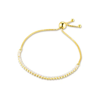 

Bracelet For Women Silver Golden Sparkling Strand Bracelets 925 Sterling Silver Jewelry Femme Pulseira Plata de ley Armband