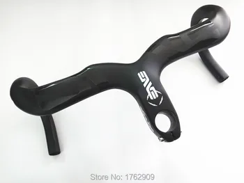 

Newest gloss black logo Road bike matt 3K full carbon fibre bicycle drop handlebar carbon bent bar and stem integrated Free ship