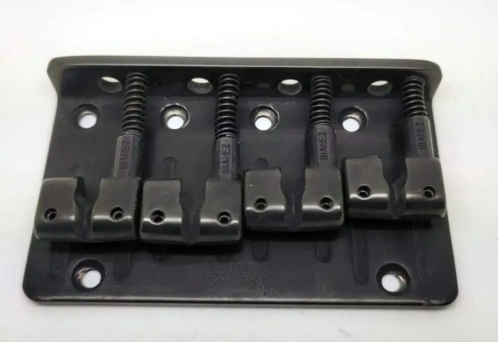 4String Black 4 струны и 5 струн бас гитара мост струна седло черный и хром для электрических Бас частей - Цвет: 4String Black