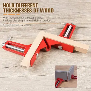 

90 Degree Right Angle Clip Clamp Picture Frame Corner Clamp Mitre Clamps Corner Holder DIY Carpentry Clamp Woodworking Tool