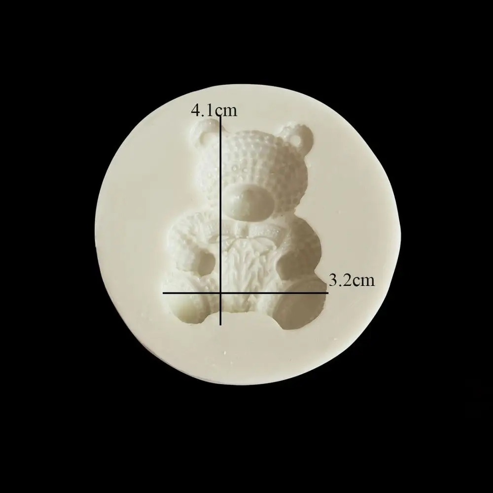 Yueyue Sugarcraft Mini Bear silicone lace mold cake decorating tools confeitaria moldes silicone fondant cake mold baking