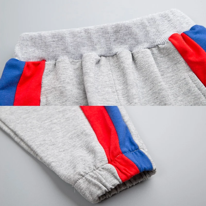 Clothes Baby Boy Kids V Sweatshirt+ Cotton Pants with Side Stripe Set Children Toddler Boy Spring Autumn Clothing Set