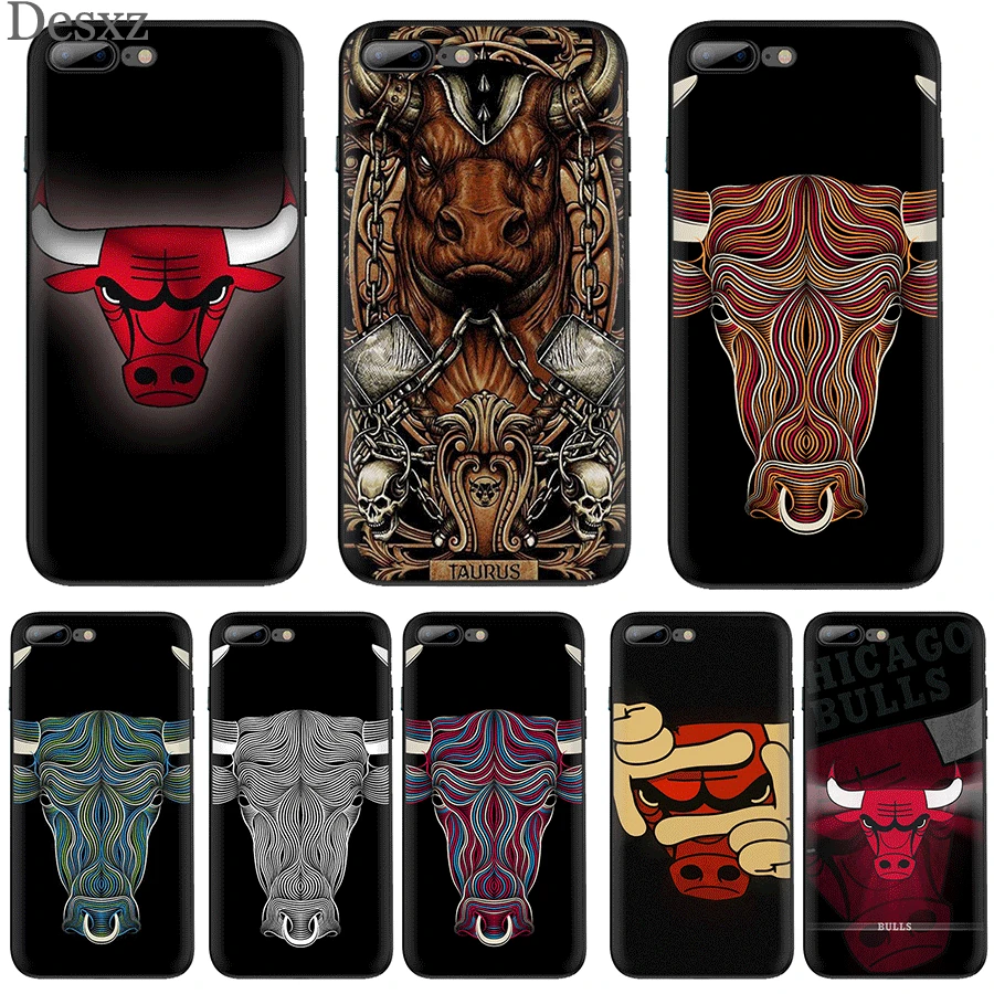 cool digital art line bull head Phone Case for iPhone 7 8 6 6s Plus 11 Pro X XS Max XR 5 5S SE Cover |