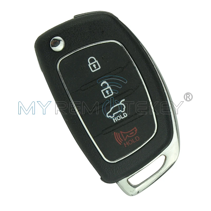 Чехол для выкидного ключа 2 кнопки с автоклавишей panic для hyundai keyless entry remtekey