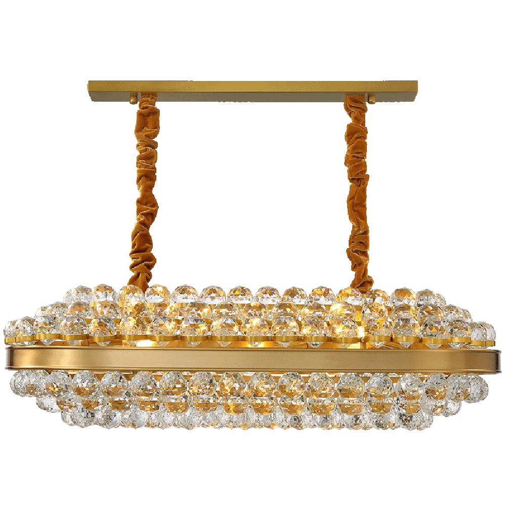 new luxury foyer crystal chandelier lighting modern copper lamp AC110V 220V lustre LED dinning room lights