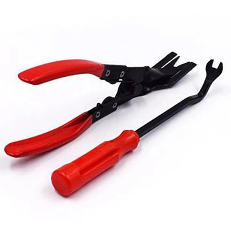 Chiziyo 2pcs/set Clip Plier Set Fastener Remover Combo Repair Kit