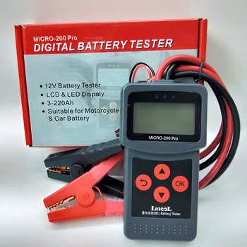 

MICRO-200 PRO Car Battery Tester 12V 24V AGM EFB Gel Battery System Analyzer Truck Motorcycle Automotive Car Diagnostic Tool