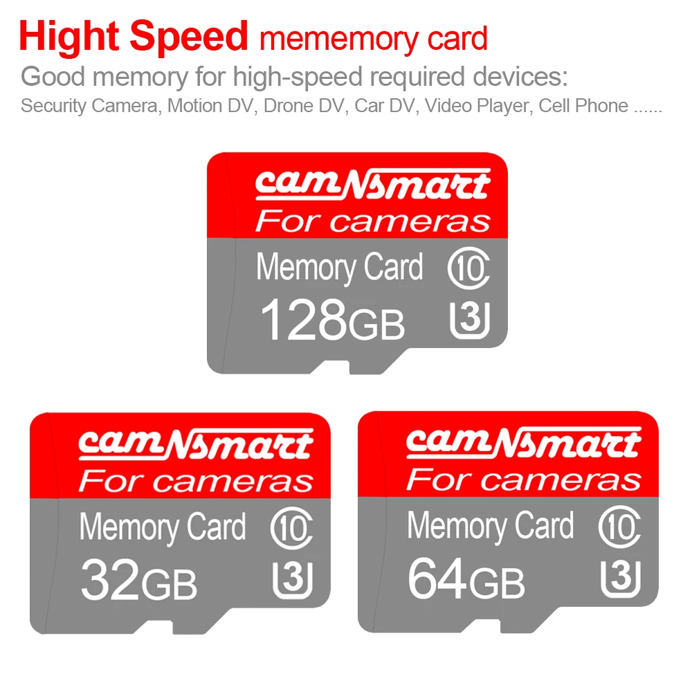 High Speed U3 Class 10 Memory Card TF Card Micro SD TF/SD Card for Home