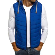 AliExpress Simple Glorious Men Hooded Cotton Coat Waistcoat 7586