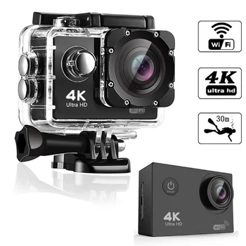 

Action Camera Ultra HD 4K / 30fps WiFi 2.0" 170D Underwater Waterproof Helmet Video Recording Cameras Sport Cam