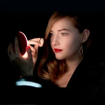 

Mini lichtgevende make-up spiegel draagbare draagbare make-up LED met kleine HD lichte schoonheid slimme spiegel R5L8