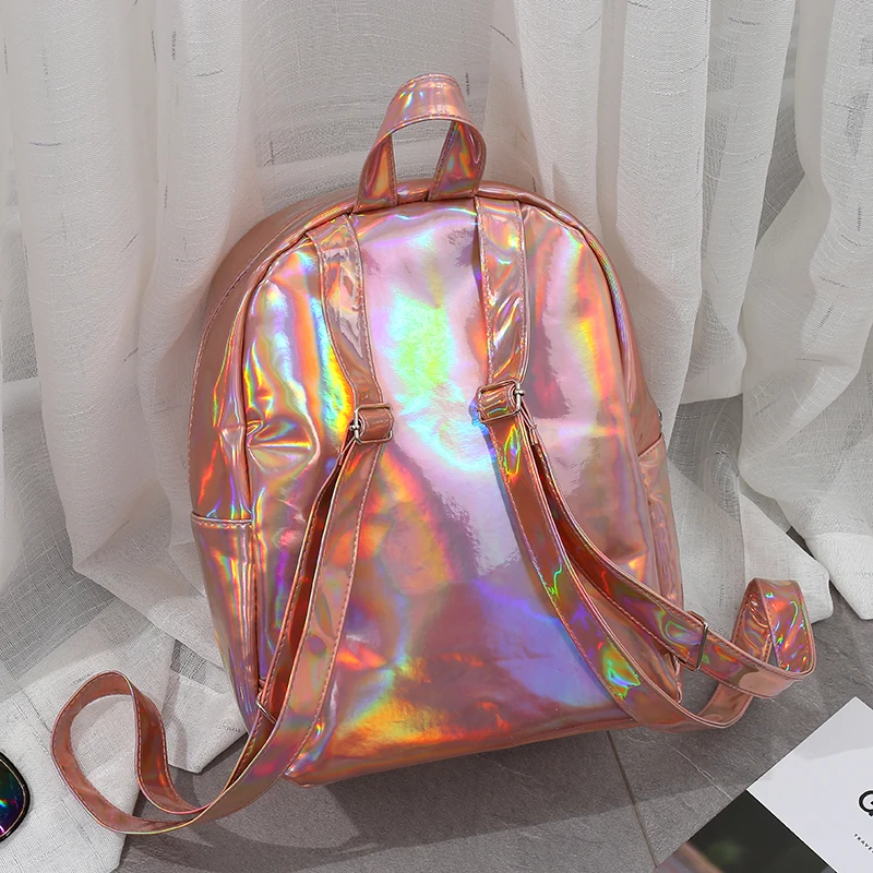 Новинка, рюкзак с изображением единорога, разных цветов, с блестками, с изображением единорога, модная, искусственная кожа, милая, дорожная сумка, голограмма, прекрасная, вместительная, повседневная сумка