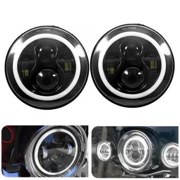 

2pcs Car Headlight 75W 6500K IP68 Waterproof High Bright Headlamp Vehicle Accessory Auto Accessories ice lamp