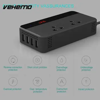 

Portable Dual Converter Power Inverter Transformer Premium Quality Adapter for Kitchenamphome Car Accessories Outdoor