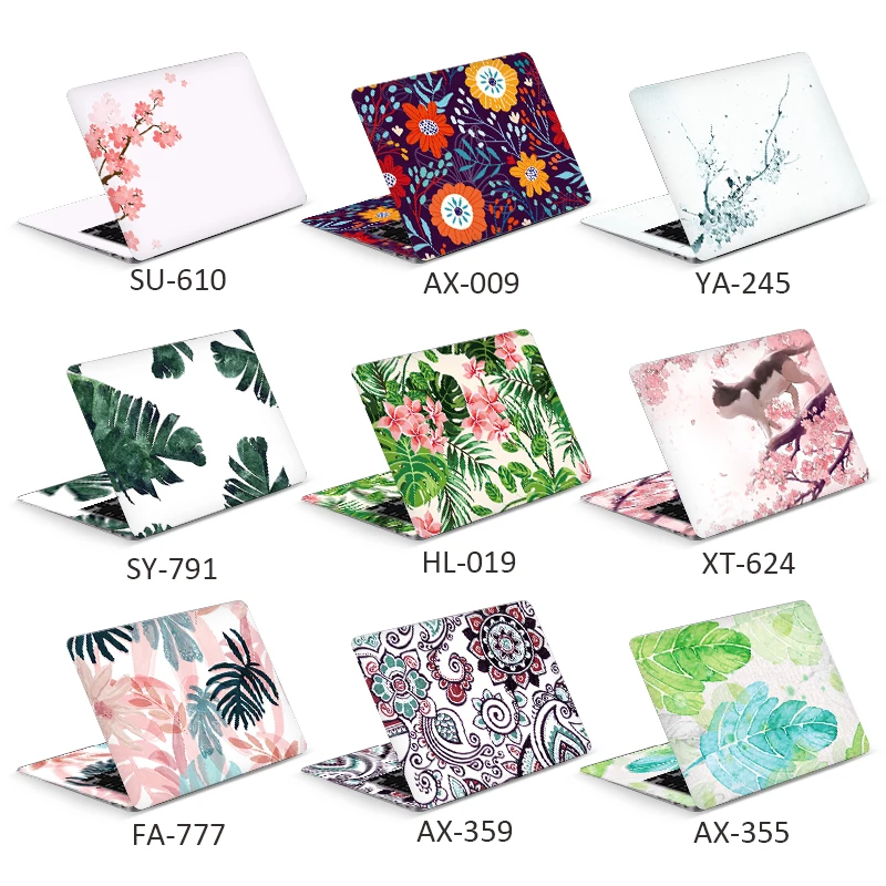 Flower Laptop stickers decal cover Skin Sticker Notebook 12" 14" 15.6" skin for xiaomi AIR 13.3/asus/macbook pro/acer/hp/lenovo