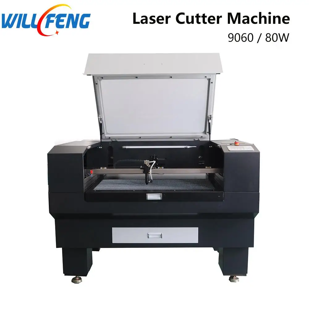 

Will Feng 9060 Reci W4 100W Tube Co2 Laser Engrave Cutter Machine AWC708S Honeycomb Table For Cut ABS MDF Acrylic Wooden