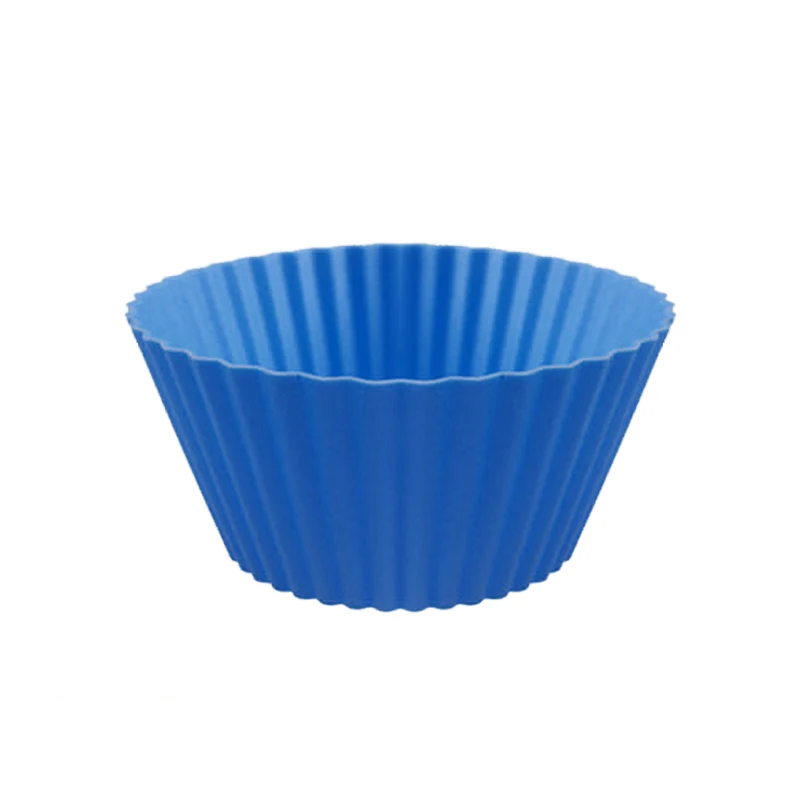 1 шт. DIY Круглой Формы Силиконовые Формы Для Выпечки Торта Силиконовые Формы для кексов инструменты для приготовления пищи TSLM2 - Цвет: blue