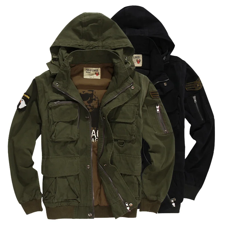 

Men's Winter Warm Trench Coat Jackets Sale Fashion Casual Slim Fit Solid Male Hoodie Military Overcoats Plus Size 3XL