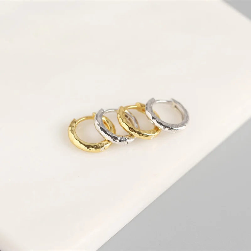 WTLTC, 925 пробы, серебряные маленькие круглые серьги-кольца, простые серьги-обручи, 9 мм, геометрические серьги Huggies Mini Brincos