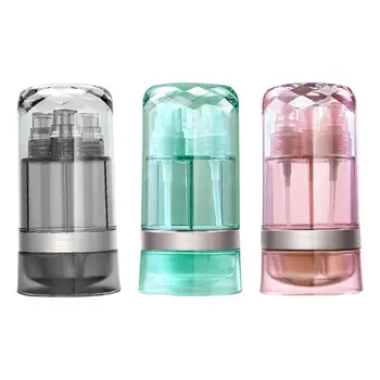 

6 in 1 Portable Travel Dispenser Shampoo Lotion Shower Gel Case Press Sub-bottle Split Bottles Tour Emulsion Organizer Set
