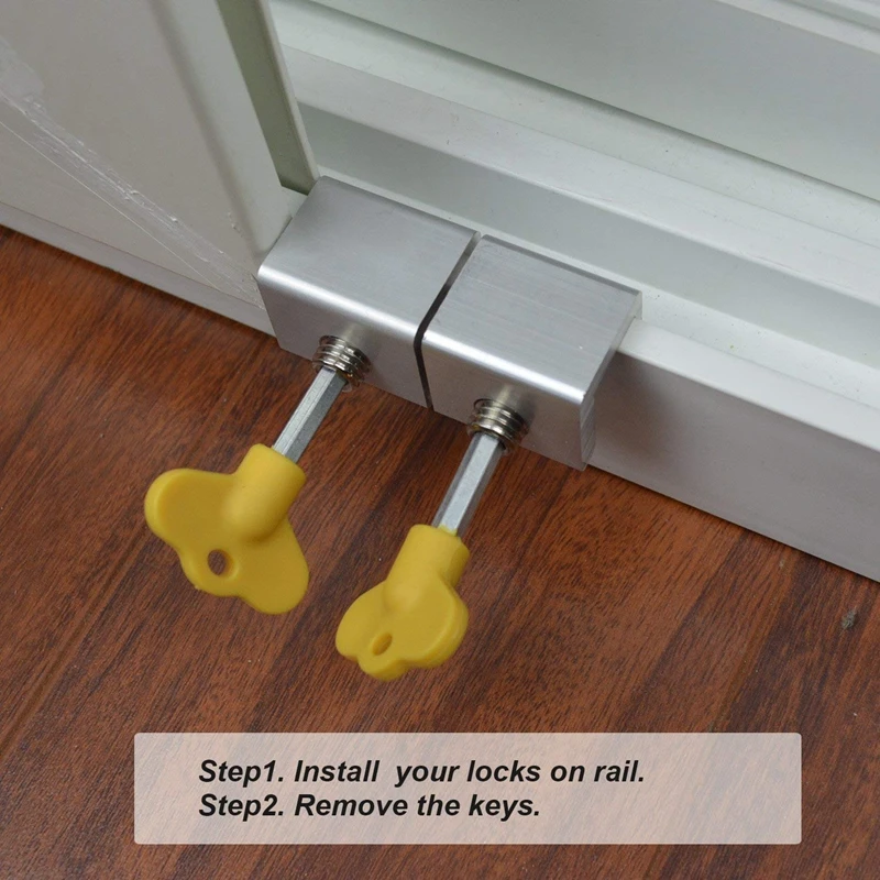 Sliding Window Locks Stop Aluminum Alloy Door Frame Security Lock safety protection lock anti-theft push window 5