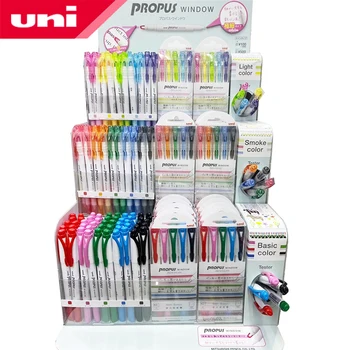 

1Pcs UNI double-headed highlighter PUS-103T PROPUS student hand account graffiti color marker soft and does not hurt the eyes