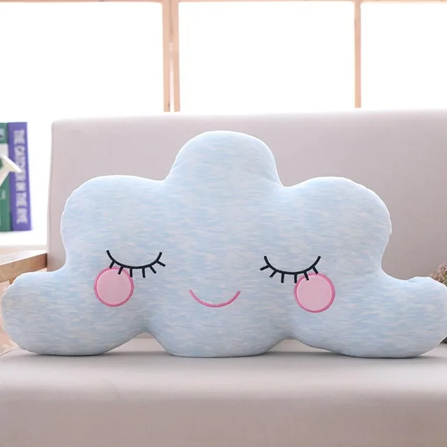 1 шт. 65 см подушка серии Lovely Sky Kawaii Cloud Плюшевые игрушки Мягкая подушка милый диван подушка Kawaii Рождественский подарок для девочки - Цвет: Озерный синий