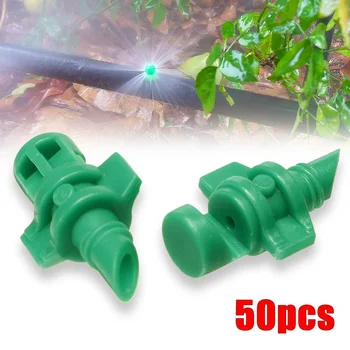 

50Pcs Micro Garden Lawn Water Spray Misting Nozzle Sprinkler Irrigation 180 Degree