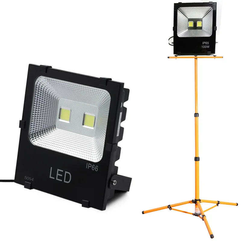 

LED Working Light Traffic Warning Light Portable 1.6 Meters dan shuang tou Light Height Adjustable Tripod Customizable
