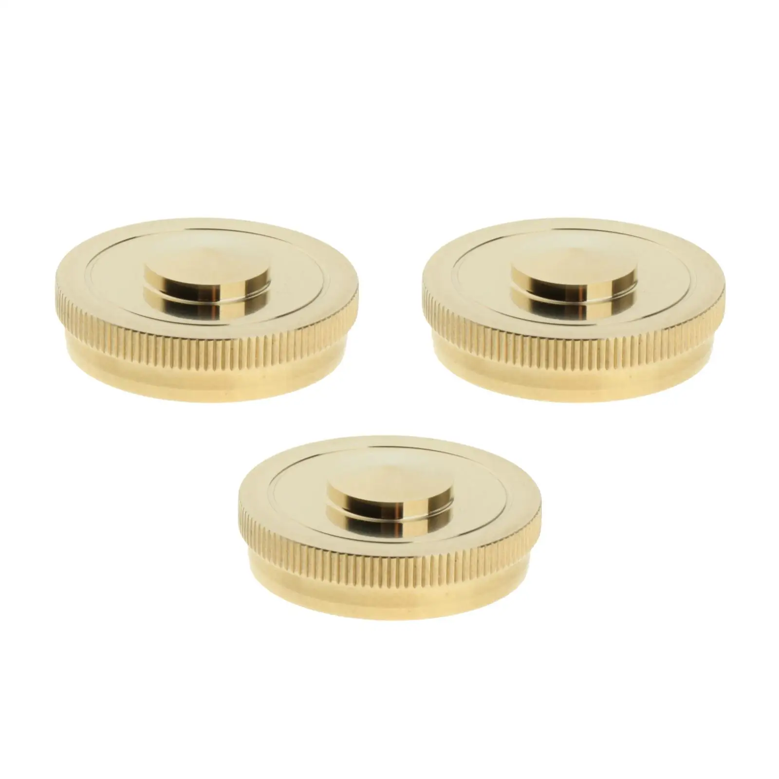 4pcs Golden Key Button Inlays for Tenor/ Alto/ Soprano Sax Saxophone Accs