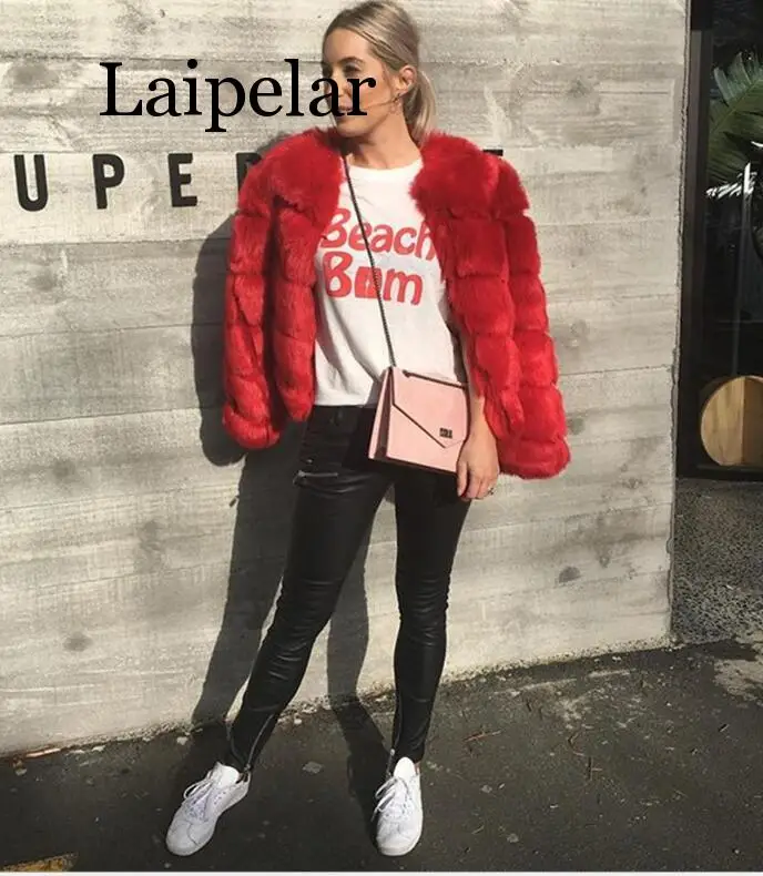 Винтажное пушистое пальто из искусственного меха для женщин меховое зимняя