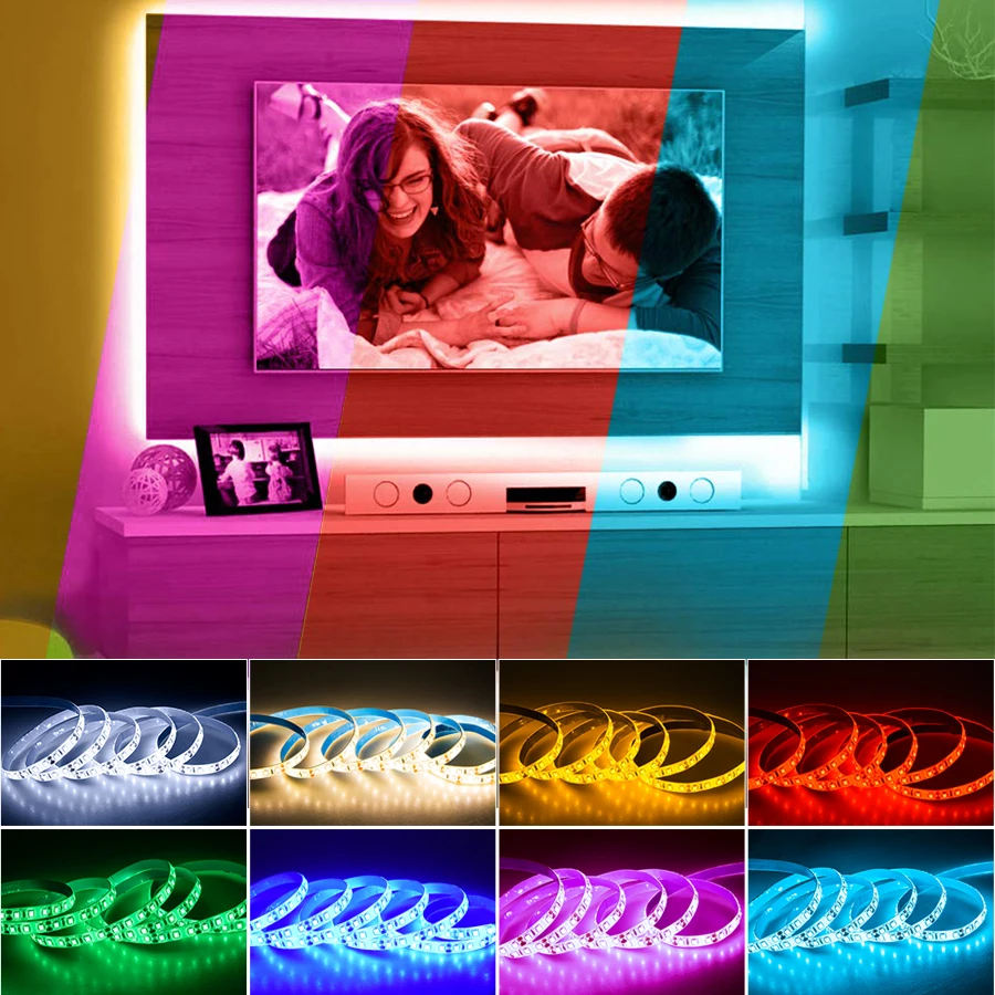 Водонепроницаемая светодиодная лента 2835SMD DC12V гибкий светодиодный светильник лента для кухни лампа для HDTV настольного экрана подсветка смещенный светильник ing