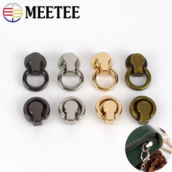 

20/50pcs 8x19mm Bag Handle Swivel Rivet Screw Handbag Decor Studs Button Nail Rivets Metal Ring Buckles Snap Hook DIY Accessory