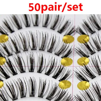 50/100 Пара клей для наращивания ресниц Faux Cils натуральных длинных 3d ресницы для наращивания ресниц Красота Индивидуальные ресницы для макияжа глаз - Цвет: 50pair style 3