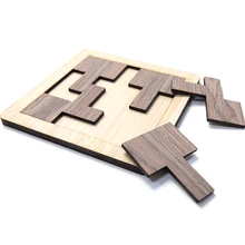 Puzzle de Table en bois, blocs de jeu, accessoires pour enfants et adultes, formes rondes, jouets éducatifs créatifs EA60PTG